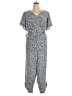 Old Navy 100% Viscose Hearts Gray Blue Jumpsuit Size 4X - photo 1
