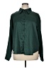Unbranded 100% Polyester Solid Green Long Sleeve Blouse Size XL - photo 1