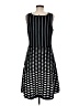 Ann Taylor Polka Dots Black Casual Dress Size M - photo 2