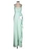 Mac Duggal 100% Polyester Green Cocktail Dress Size 4 - photo 1