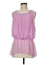 Bisou Bisou 100% Polyester Pink Sleeveless Blouse Size M - photo 1