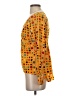 Young Threads 100% Polyester Polka Dots Orange Long Sleeve Blouse Size S - photo 5