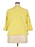 C. Wonder Stripes Yellow 3/4 Sleeve Blouse Size 22 - photo 2