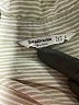 Stradivarius Stripes Ivory Long Sleeve Button-Down Shirt Size M - photo 7