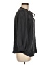 Ann Taylor LOFT 100% Polyester Gray 3/4 Sleeve Blouse Size M - photo 4