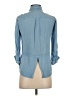 Style Envy Blue 3/4 Sleeve Button-Down Shirt Size S - photo 2