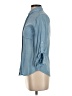 Style Envy Blue 3/4 Sleeve Button-Down Shirt Size S - photo 5