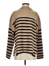 Rails Stripes Tan Turtleneck Sweater Size S - photo 1