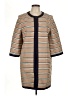 Ann Taylor Stripes Tan Coat Size L - photo 1
