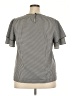 Unbranded 100% Polyester Checkered-gingham Gray Short Sleeve Turtleneck Size 2X - photo 2