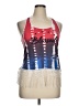 Way to Celebrate! 100% Polyester Red Sleeveless Blouse Size XL - photo 1