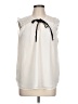 Ann Taylor LOFT 100% Polyester Ivory Sleeveless Blouse Size L - photo 1