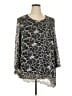 Flycurvy Silver 3/4 Sleeve Blouse Size XXL - photo 1