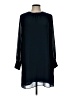 H&M 100% Polyester Solid Black Casual Dress Size 10 - photo 1