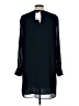 H&M 100% Polyester Solid Black Casual Dress Size 10 - photo 2