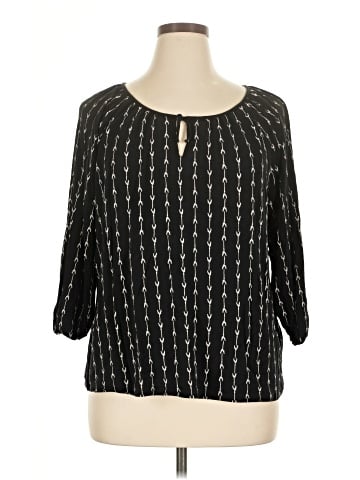 Garnet Hill 3/4 Sleeve Blouse (view 1)