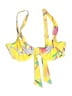 snrklbr Print Yellow Swimsuit Top Size L - photo 1
