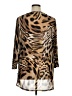 Black Label by Chico's Animal Print Brown 3/4 Sleeve Blouse Size 1X (estimated) - photo 2