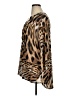 Black Label by Chico's Animal Print Brown 3/4 Sleeve Blouse Size 1X (estimated) - photo 5