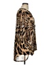 Black Label by Chico's Animal Print Brown 3/4 Sleeve Blouse Size 1X (estimated) - photo 4