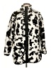 CoffeeShop 100% Polyester Animal Print Ivory Faux Fur Jacket Size XL - photo 1