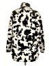CoffeeShop 100% Polyester Animal Print Ivory Faux Fur Jacket Size XL - photo 2
