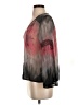 Ecru 100% Silk Black 3/4 Sleeve Silk Top Size S - photo 5