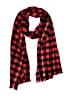 Unbranded Checkered-gingham Red Scarf One size - photo 1