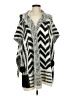 Modena Chevron-herringbone Ivory Poncho One size - photo 1