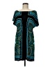 B. Smart Paisley Teal Cocktail Dress Size M (estimated) - photo 1