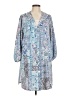 Passport 100% Polyester Paisley Blue Casual Dress Size M - photo 1