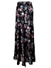 L'Agence 100% Silk Floral Black Casual Skirt Size 14 - photo 2