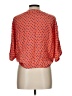 Sim & Sam 100% Rayon Orange 3/4 Sleeve Blouse Size L - photo 2