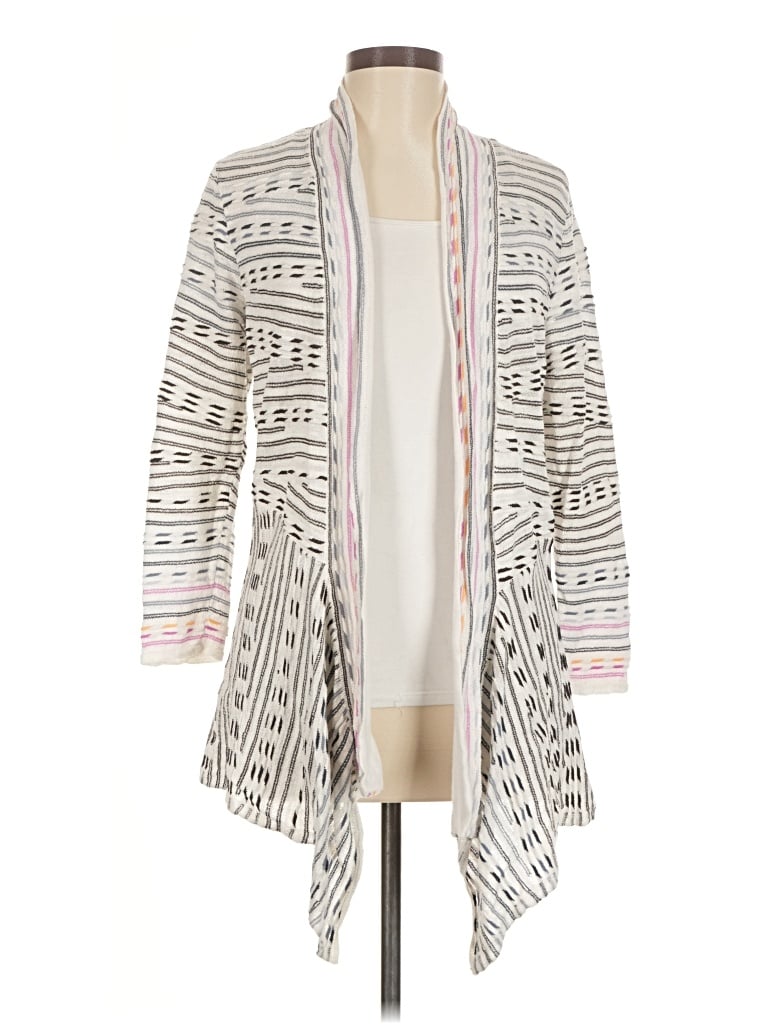 Pre-owned Nic + Zoe Kimono In Ivory