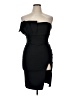 2XU Solid Black Cocktail Dress Size 1X - photo 1