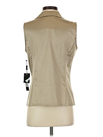 Tahari by ASL Sleeveless Button-Down Shirt (view 2)