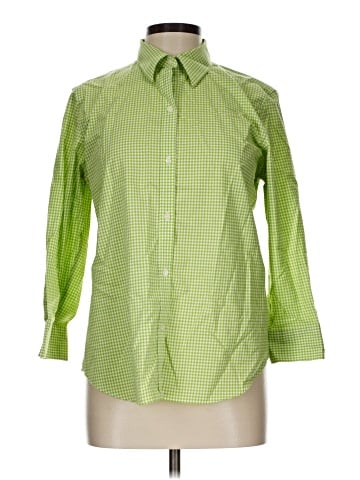 Chaps 3/4 Sleeve Button-Down Shirt (view 1)