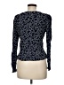 Ann Taylor LOFT 100% Rayon Blue Long Sleeve Blouse Size 6 - photo 2