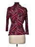 Talbots Paisley Burgundy 3/4 Sleeve Blouse Size M - photo 2