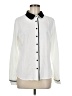 Allegra K 100% Polyester Color Block Ivory Long Sleeve Blouse Size M - photo 1