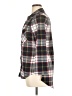 Polly & Esther 100% Polyester Plaid Gray Long Sleeve Blouse Size XL - photo 5