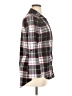 Polly & Esther 100% Polyester Plaid Gray Long Sleeve Blouse Size XL - photo 4