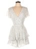 Blue Rain Floral White Ivory Cocktail Dress Size M - photo 1