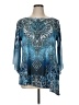 DressBarn 100% Polyester Blue Long Sleeve Top Size 1X - photo 1