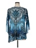 DressBarn 100% Polyester Blue Long Sleeve Top Size 1X - photo 2