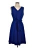 Calvin Klein Solid Blue Casual Dress Size 10 - photo 1