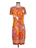 Muse Paisley Orange Casual Dress Size 4 - photo 1