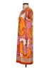 Muse Paisley Orange Casual Dress Size 4 - photo 5