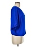 XOXO 100% Polyester Blue 3/4 Sleeve Blouse Size M - photo 4