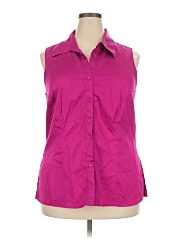 George Sleeveless Button-Down Shirt (view 1)